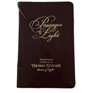 Thomas Kinkade Passages of Light Selected Scriptures Leatherbound Cover Like New